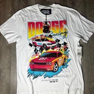 Dodge Racing White Graphic Tee